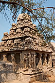 Mamallapuram - Tamil Nadu. The five Rathas. The Dharmaraja Ratha. 